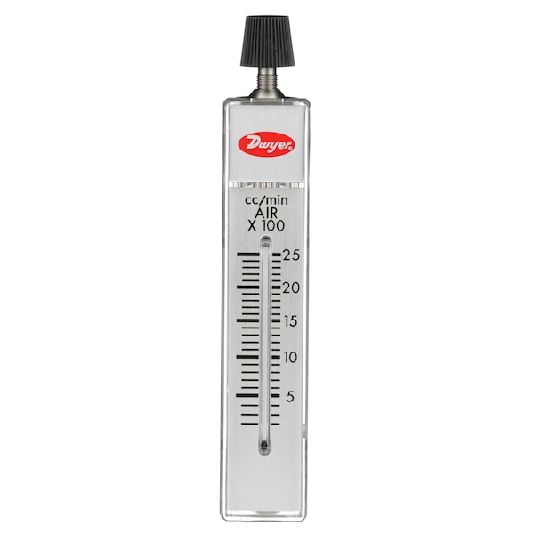Flowmeter, range .05-.4 SCFH air.